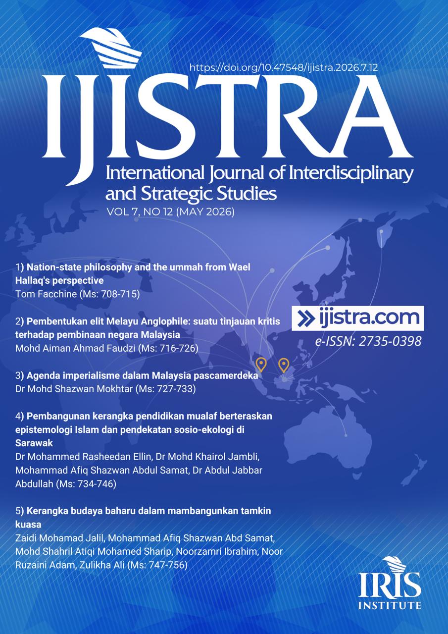 					View Vol. 7 No. 12 (2026): International Journal of Interdisciplinary and Strategic Studies (IJISTRA)
				